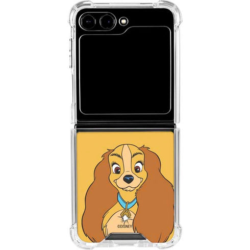 Disney Lady & The Tramp Lady Portrait Galaxy Z Flip6 Clear Case